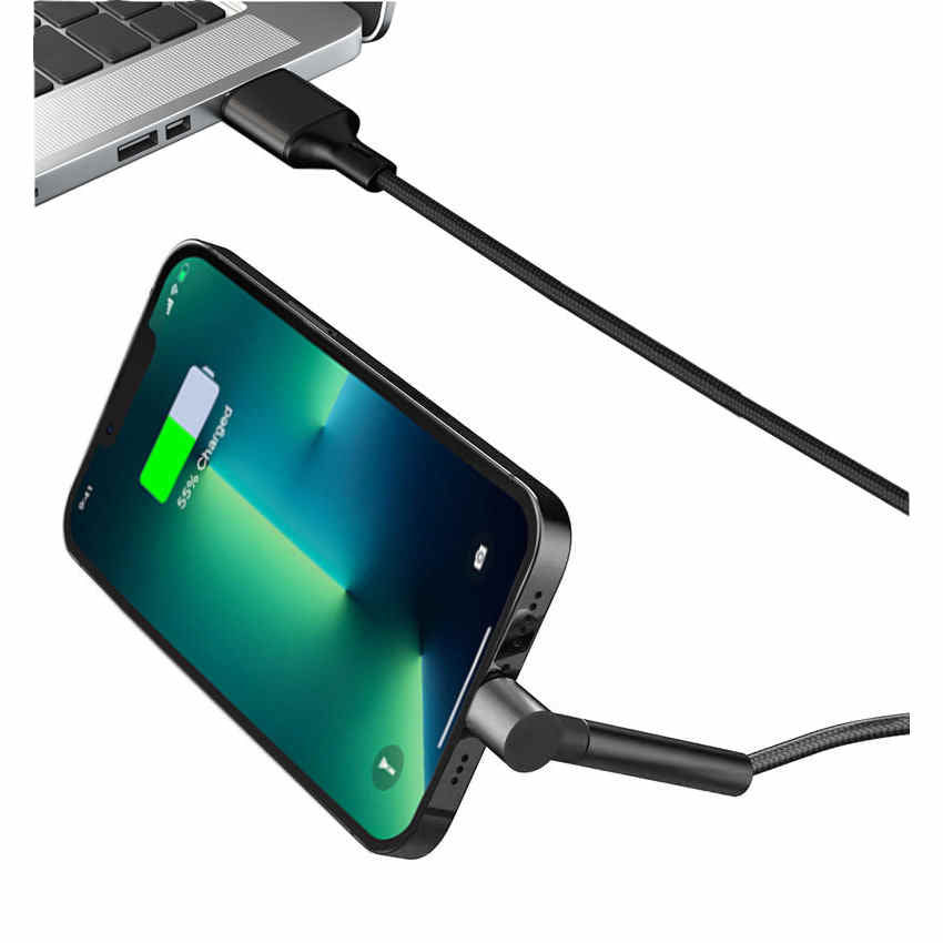 Lightning Charging Cable with a Stand for iPhone 14, 13, 12, 11, XR, X, 8, Airpods, iPads