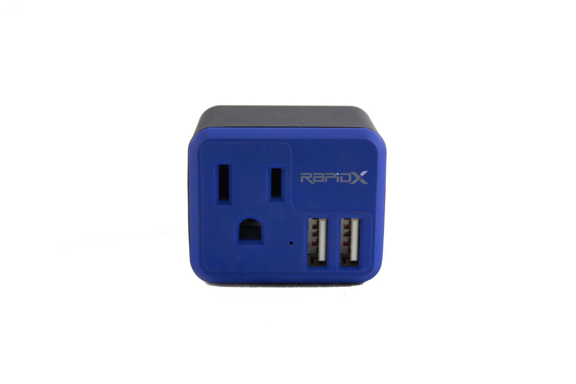 PowX-2 Wall Outlet with 2 USB Ports by RapidX Blue - RapidX